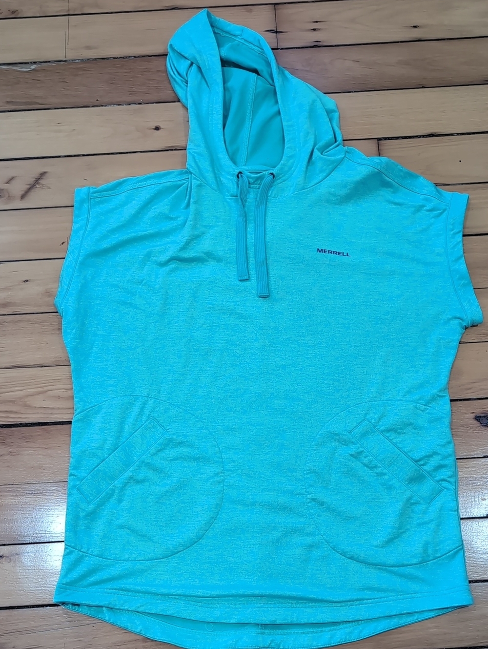 Merrell Sleeveless Hooded Tunic - Aqua/Sea Foam